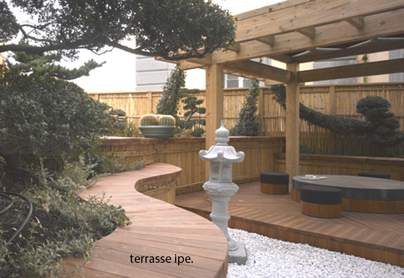 Ipe la terrasse bois de grande qualité . chez 100%BOIS à Mérignac et à Bidart 